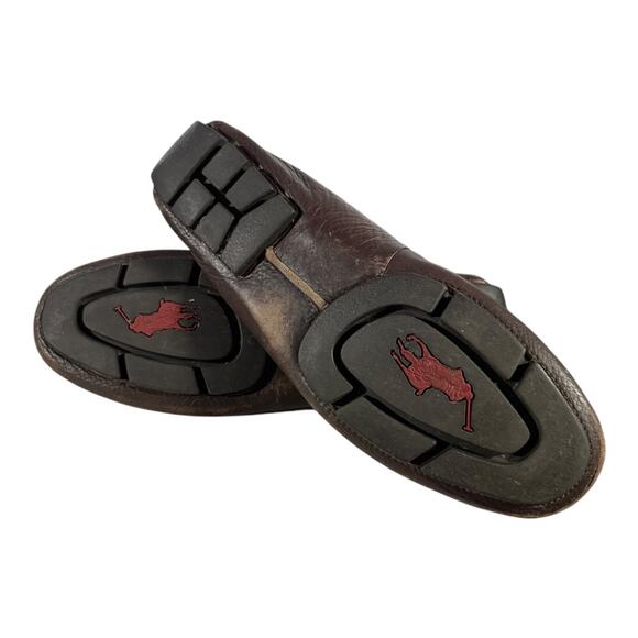 Polo Ralph Lauren Pebbled Leather Driving Loafers Brown Men’s 9.5D Moc Toe - Picture 8 of 8